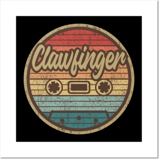 clawfinger cassette retro circle Posters and Art